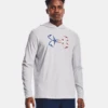 'Under Armour' Men's Iso-Chill Freedom Hook Hoodie - Halo Gray / White