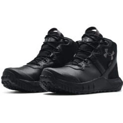 'Under Armour' Men's 6" Micro G® Valsetz Mid WP Tactical Boots - Black -Under Armour Sales s7.3024334 001 PAIR 1024x1024@2x