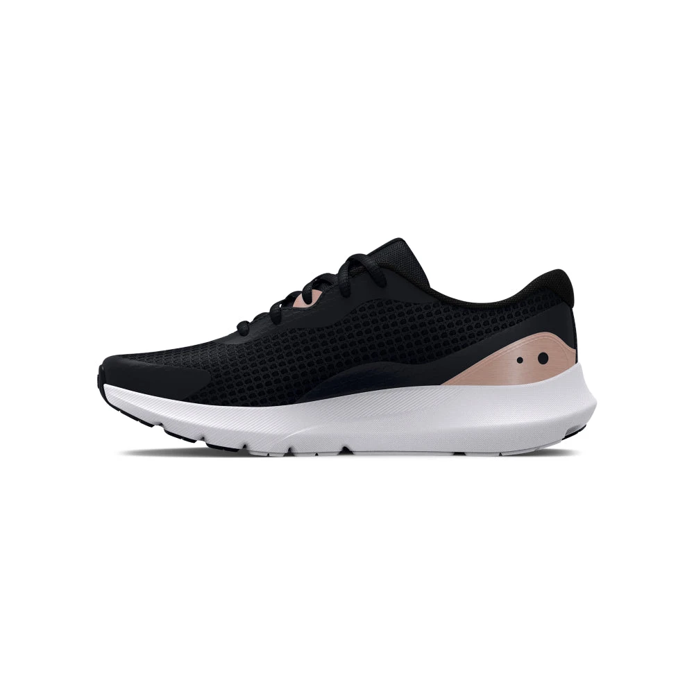 'Under Armour' Women's Surge 3 - Black / White / Rose Gold 5 'Under Armour' Women's Surge 3 - Black / White / Rose Gold - Image 5