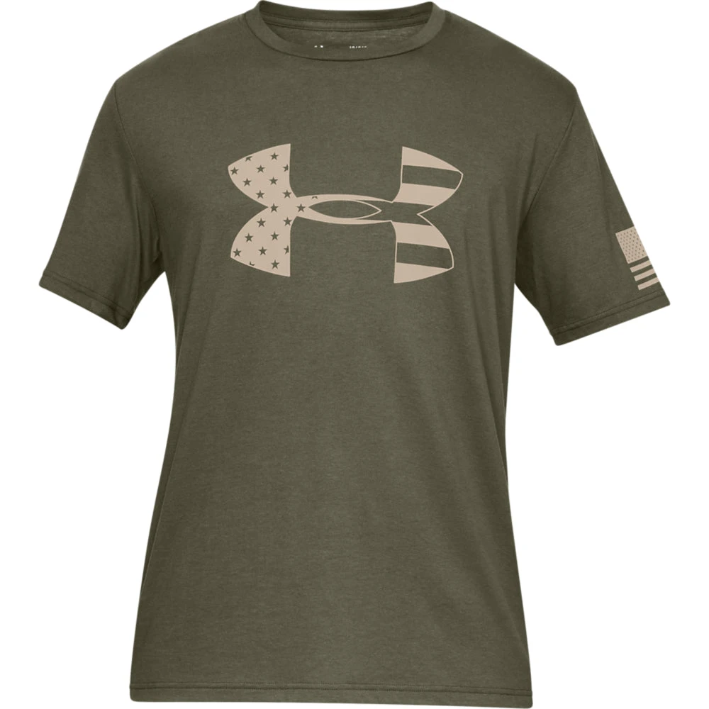 'Under Armour' Men's Freedom Tonal T-Shirt - Marine OD Green 1 'Under Armour' Men's Freedom Tonal T-Shirt - Marine OD Green