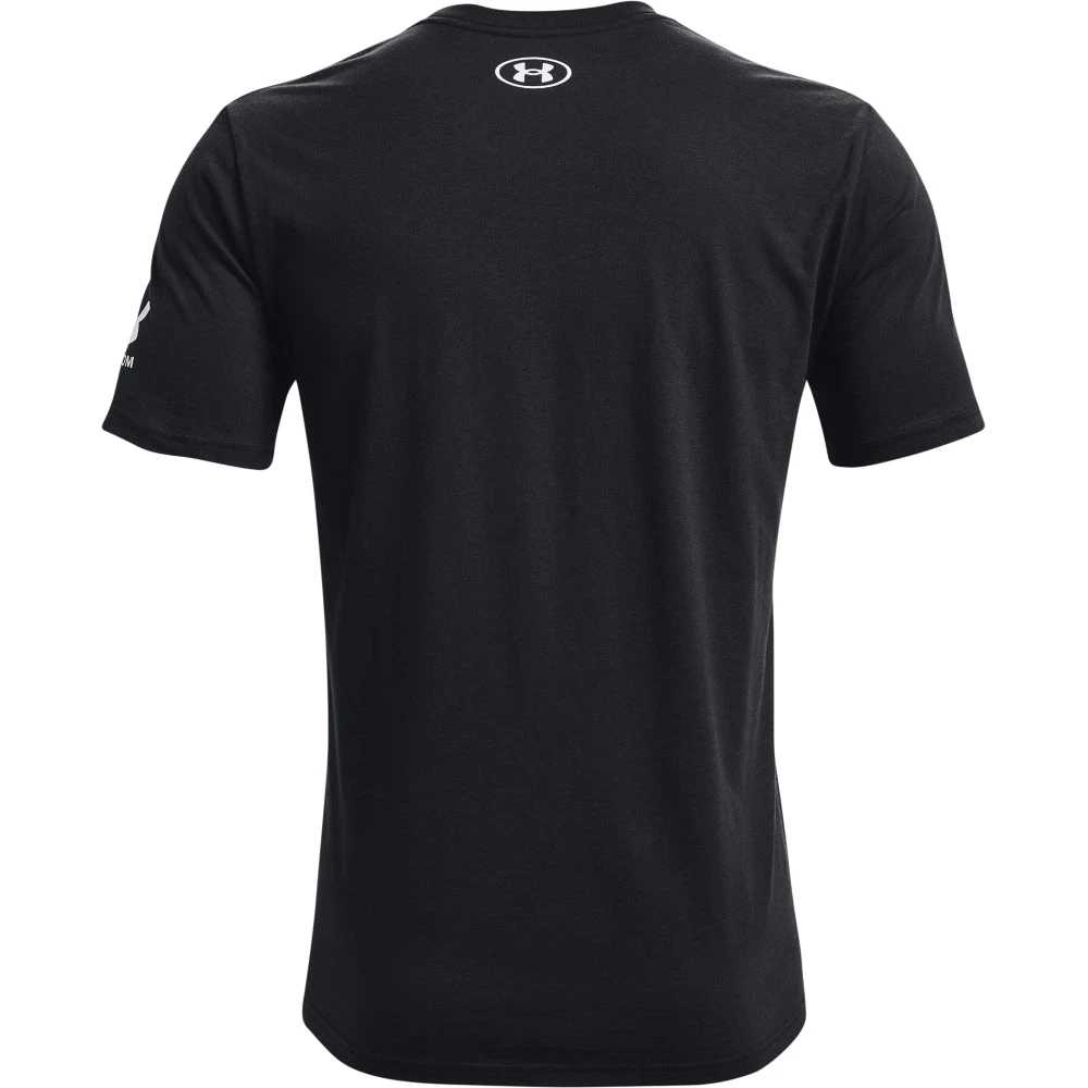 'Under Armour' Men's New Freedom BFL T-Shirt - Black / White 5 'Under Armour' Men's New Freedom BFL T-Shirt - Black / White - Image 5