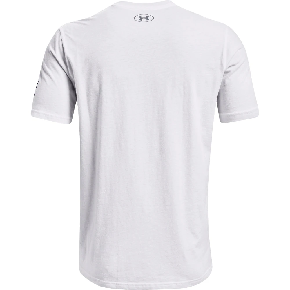 'Under Armour' Men's New Freedom BFL T-Shirt - White / Royal 3 'Under Armour' Men's New Freedom BFL T-Shirt - White / Royal - Image 3