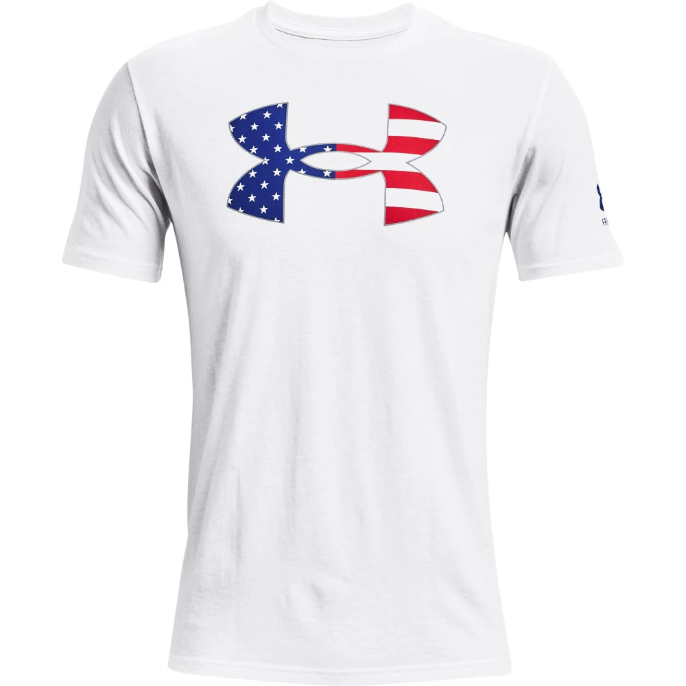 'Under Armour' Men's New Freedom BFL T-Shirt - White / Royal 1 'Under Armour' Men's New Freedom BFL T-Shirt - White / Royal