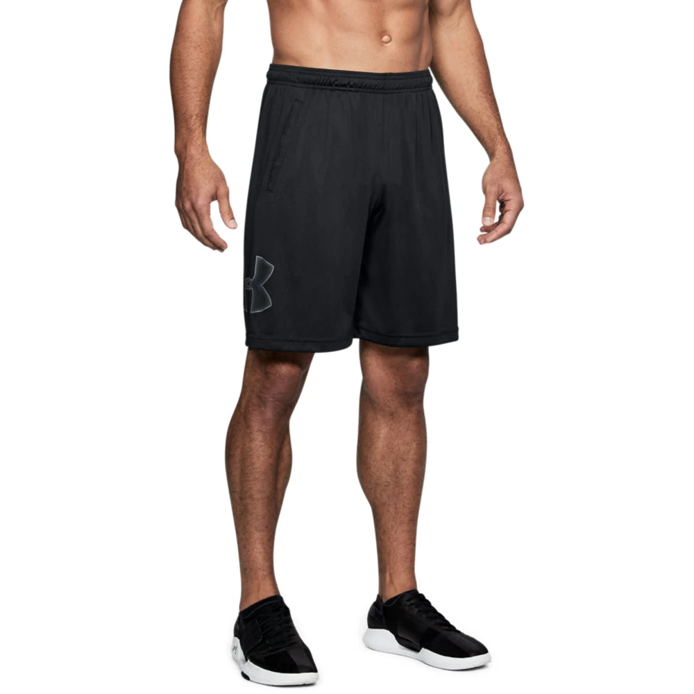 'Under Armour' Men's Tech Graphic Shorts - Black 2 'Under Armour' Men's Tech Graphic Shorts - Black - Image 2