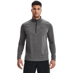 'Under Armour' Men's Tech 2.0 1/2 Zip - Carbon Heather
