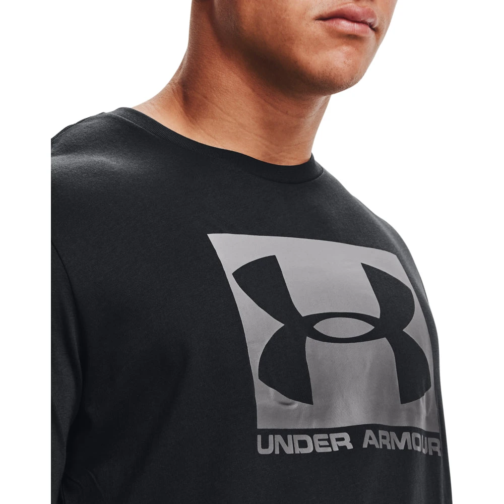 'Under Armour' Men's Boxed Sportstyle T-Shirt - Black / Graphite 3 'Under Armour' Men's Boxed Sportstyle T-Shirt - Black / Graphite - Image 3