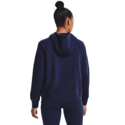 'Under Armour' Women's Rival Fleece Logo Hoodie - Midnight Navy / White 5 'Under Armour' Women's Rival Fleece Logo Hoodie - Midnight Navy / White -Under Armour Sales s7.V5 1356318 410 BC 1024x1024@2x