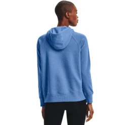 'Under Armour' Women's Rival Fleece Logo Hoodie - River / White -Under Armour Sales s7.V5 1356318 488 BC 1024x1024@2x