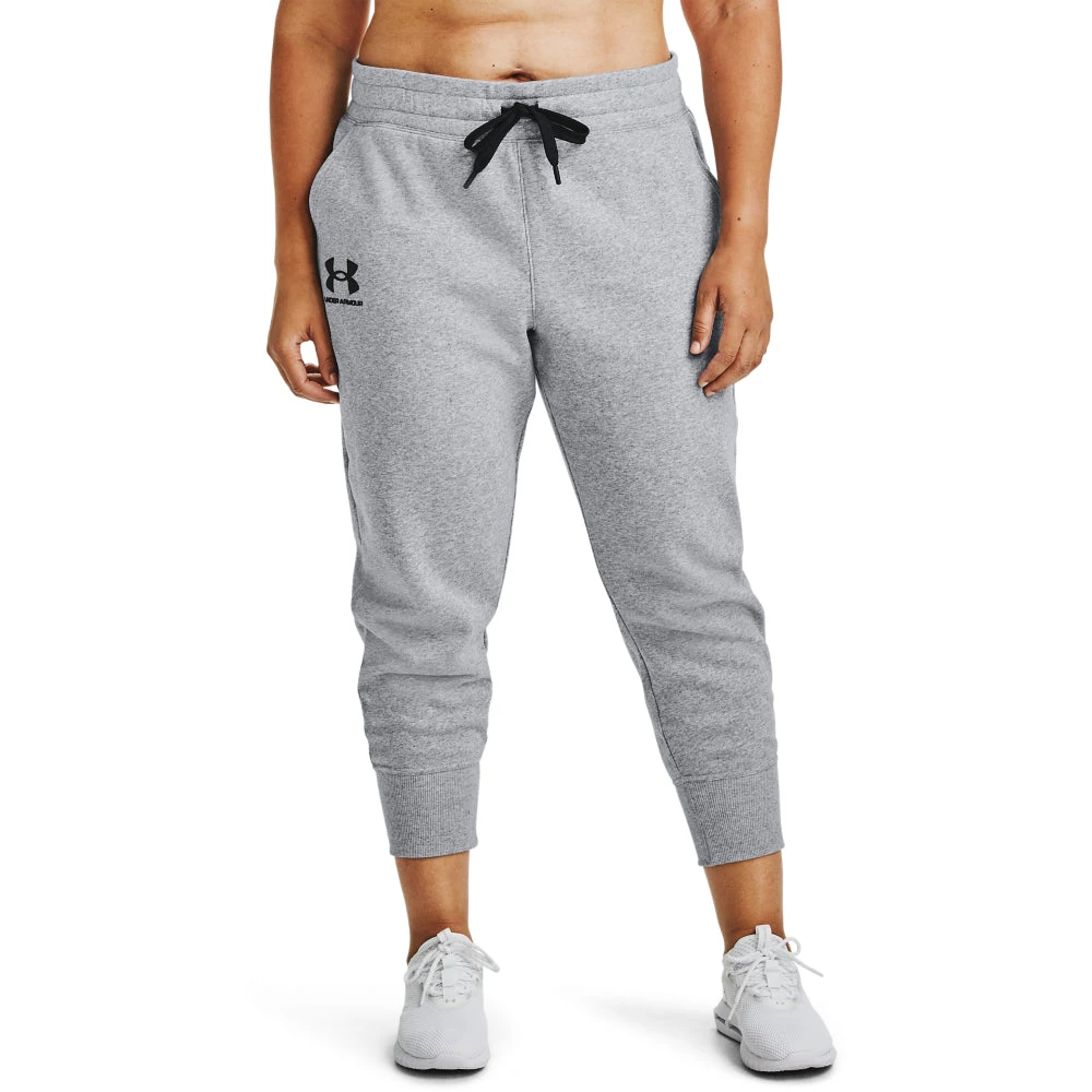 'Under Armour' Women's Rival Fleece Joggers - Steel Medium Heather (ext. Sizes) 1 'Under Armour' Women's Rival Fleece Joggers - Steel Medium Heather (ext. Sizes)