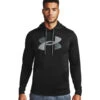 'Under Armour' Men's Armour Fleece® Big Logo Hoodie - Black / Pitch Gray