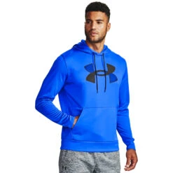 'Under Armour' Men's Armour Fleece® Big Logo Hoodie - Emotion Blue / Black