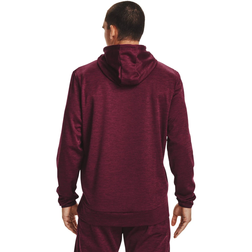 'Under Armour' Men's Armour Fleece® Big Logo Hoodie - Dark Maroon / League Red 3 'Under Armour' Men's Armour Fleece® Big Logo Hoodie - Dark Maroon / League Red - Image 3