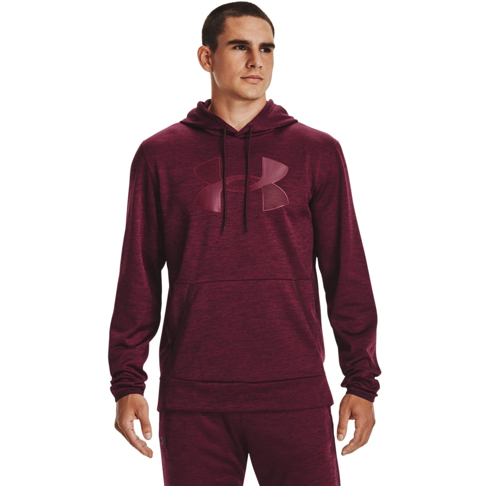 'Under Armour' Men's Armour Fleece® Big Logo Hoodie - Dark Maroon / League Red 1 'Under Armour' Men's Armour Fleece® Big Logo Hoodie - Dark Maroon / League Red