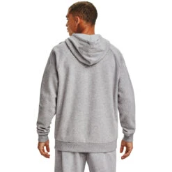 'Under Armour' Men's Rival Fleece Big Logo Hoodie - Mod Grey Light Heather / Onyx White -Under Armour Sales s7.V5 1357093 011 BC 1024x1024@2x