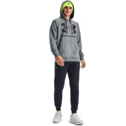 'Under Armour' Men's Rival Fleece Big Logo Hoodie - Pitch Grey -Under Armour Sales s7.V5 1357093 012 FSF 1024x1024@2x