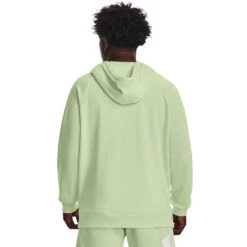 'Under Armour' Men's Rival Fleece Big Logo Hoodie - Phosphor Green / Onyx White -Under Armour Sales s7.V5 1357093 369 BC 1024x1024@2x