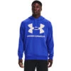 'Under Armour' Men's Rival Fleece Big Logo Hoodie - Versa Blue / Onyx White