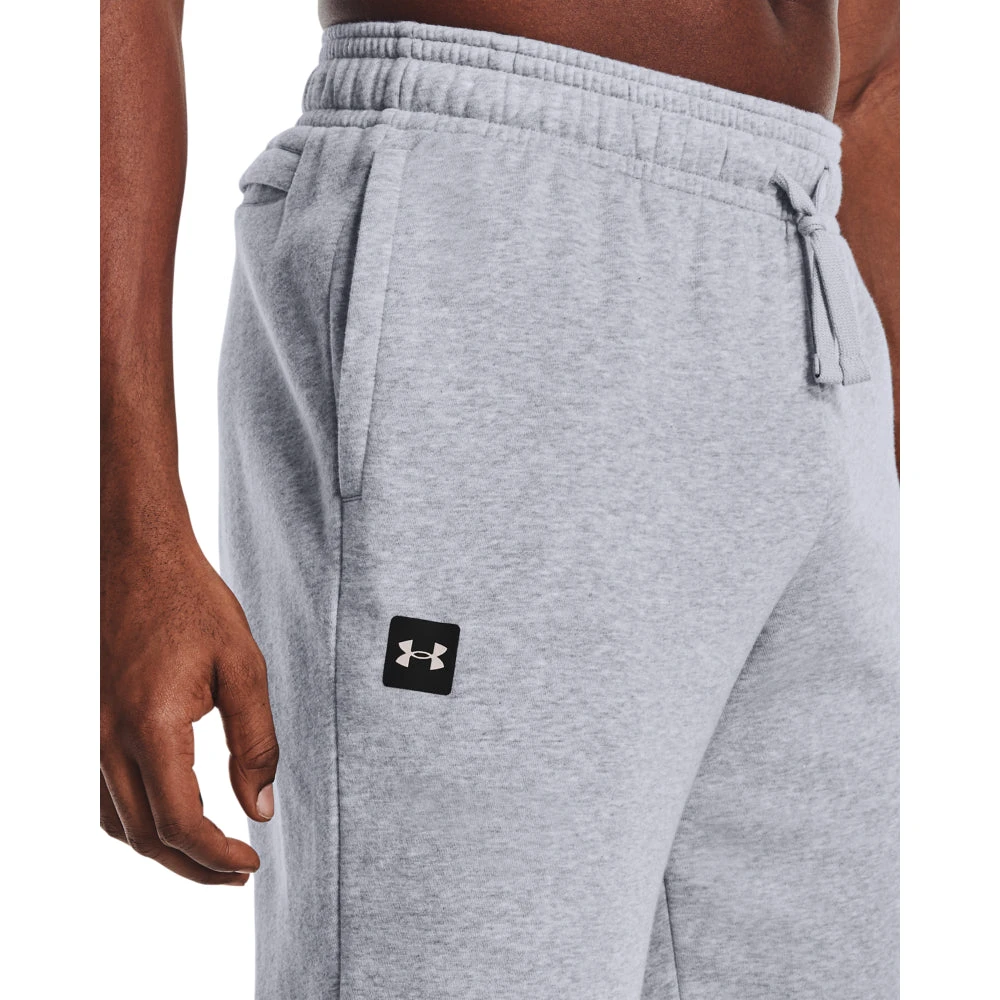 'Under Armour' Men's Rival Fleece Joggers - Mod Grey Light Heather 2 'Under Armour' Men's Rival Fleece Joggers - Mod Grey Light Heather - Image 2