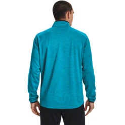 'Under Armour' Men's 1/2 Zip Fleece - Blue Topaz / Black -Under Armour Sales s7.V5 1357145 431 BC 1024x1024@2x