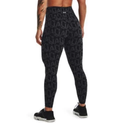 'Under Armour' Women's Meridian Print Ankle Leggings - Black / Jet Grey / Met Silver -Under Armour Sales s7.V5 1369006 003 BC 1024x1024@2x
