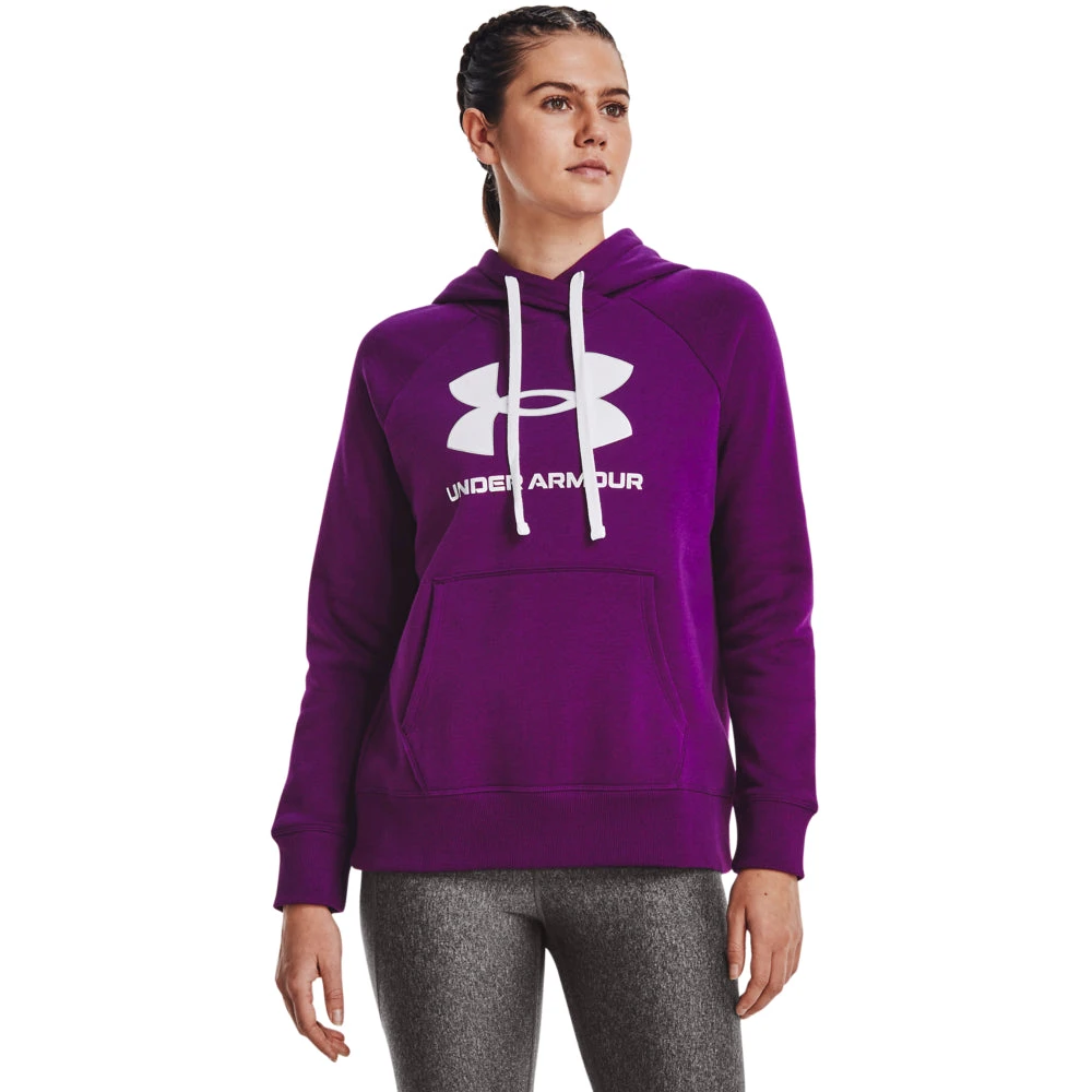 'Under Armour' Women's Rival Fleece Big Logo Foil Outline Hoodie - Rivalry 1 'Under Armour' Women's Rival Fleece Big Logo Foil Outline Hoodie - Rivalry