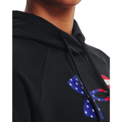 'Under Armour' Women's Freedom Rival Hoodie - Black -Under Armour Sales s7.V5 1370026 001 SIDEDET 1024x1024@2x