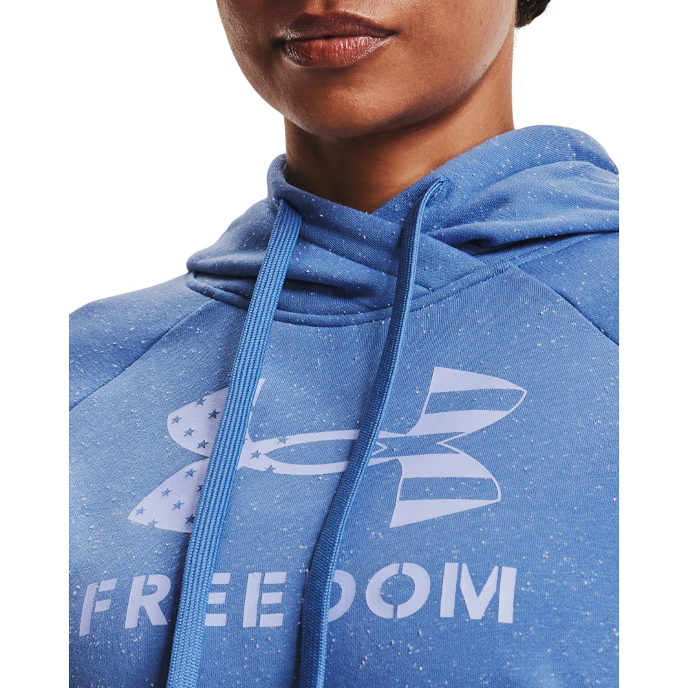 'Under Armour' Women's Freedom Rival Hoodie - River / Isotope Blue 3 'Under Armour' Women's Freedom Rival Hoodie - River / Isotope Blue - Image 3