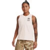 'Under Armour' Women's Freedom Repeat Muscle Tank - Onyx White / Marine OD Green
