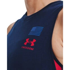 'Under Armour' Women's Freedom Repeat Muscle Tank - Academy / Red -Under Armour Sales s7.V5 1370071 408 COLLAR 1024x1024@2x