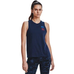 'Under Armour' Women's Freedom Repeat Muscle Tank - Academy / Red