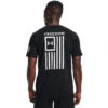'Under Armour' Men's Freedom Flag T-Shirt - Black / White