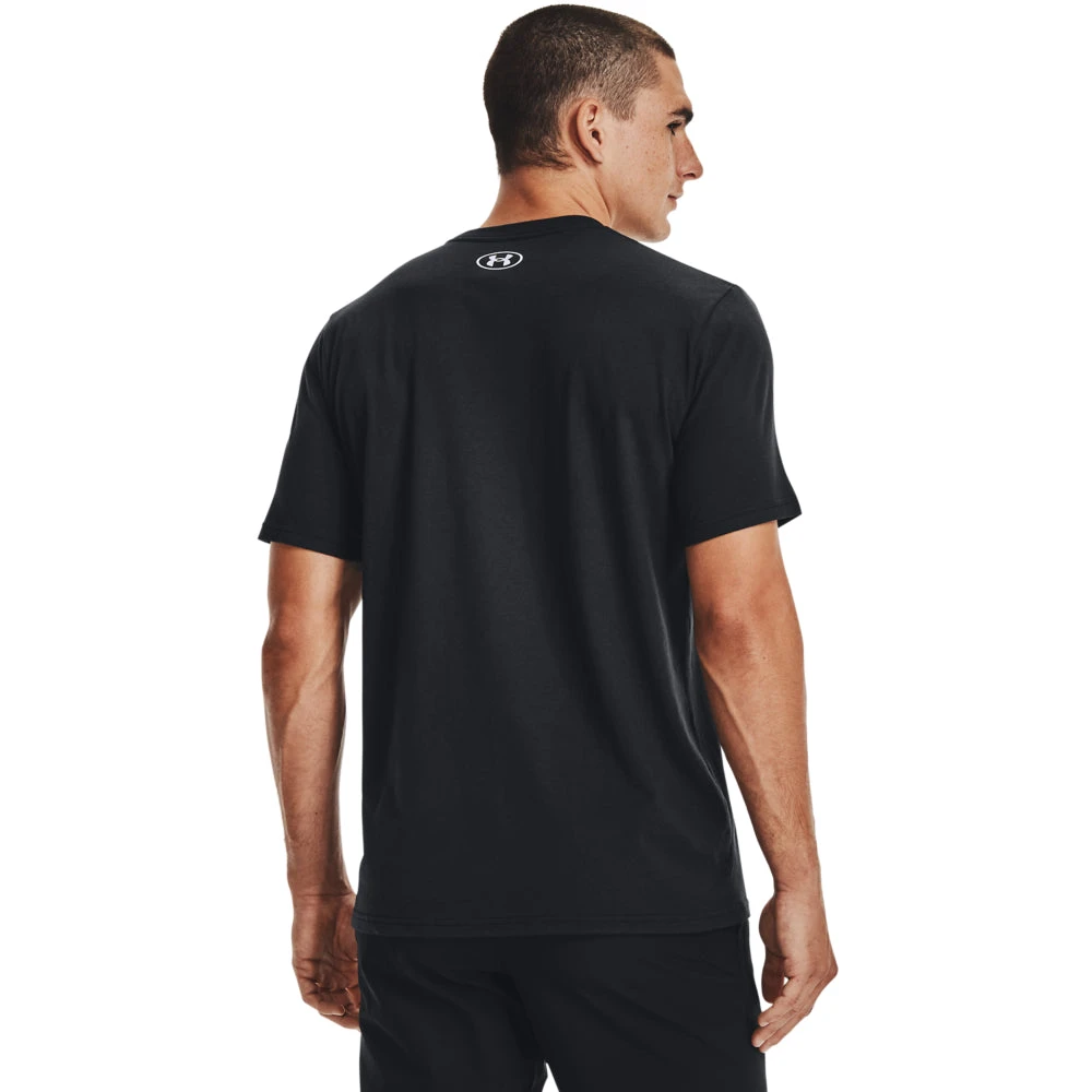 'Under Armour' Men's New Freedom BFL T-Shirt - Black / White 2 'Under Armour' Men's New Freedom BFL T-Shirt - Black / White - Image 2