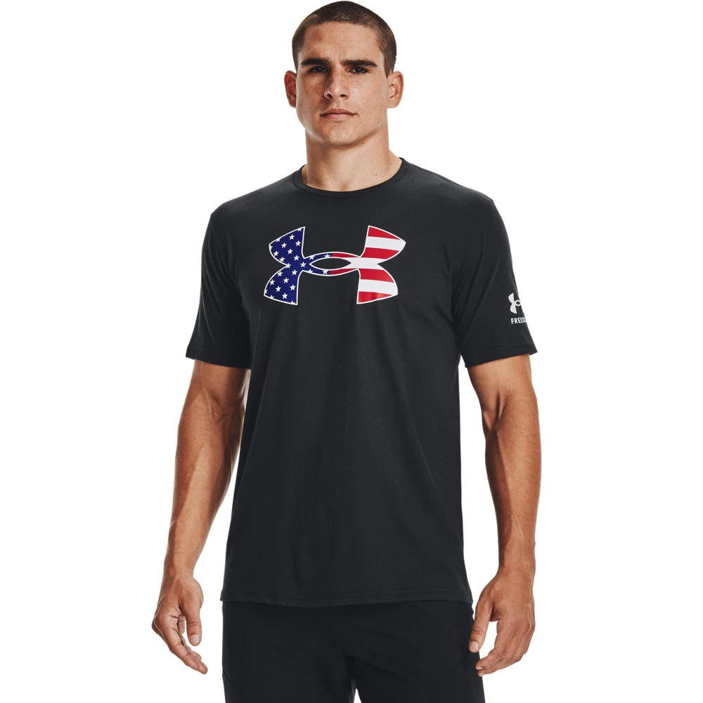 'Under Armour' Men's New Freedom BFL T-Shirt - Black / White 1 'Under Armour' Men's New Freedom BFL T-Shirt - Black / White