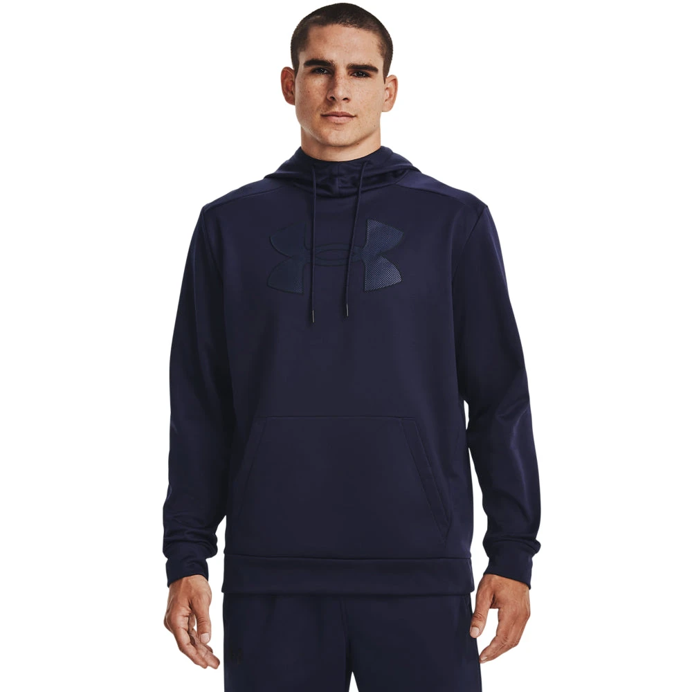 'Under Armour' Men's Fleece® Big Logo Hoodie - Midnight Navy 1 'Under Armour' Men's Fleece® Big Logo Hoodie - Midnight Navy