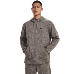 'Under Armour' Men's Fleece Twist Hoodie - Pewter