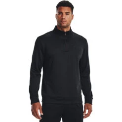 'Under Armour' Men's Armour Fleece 1/4 Zip Pullover - Black