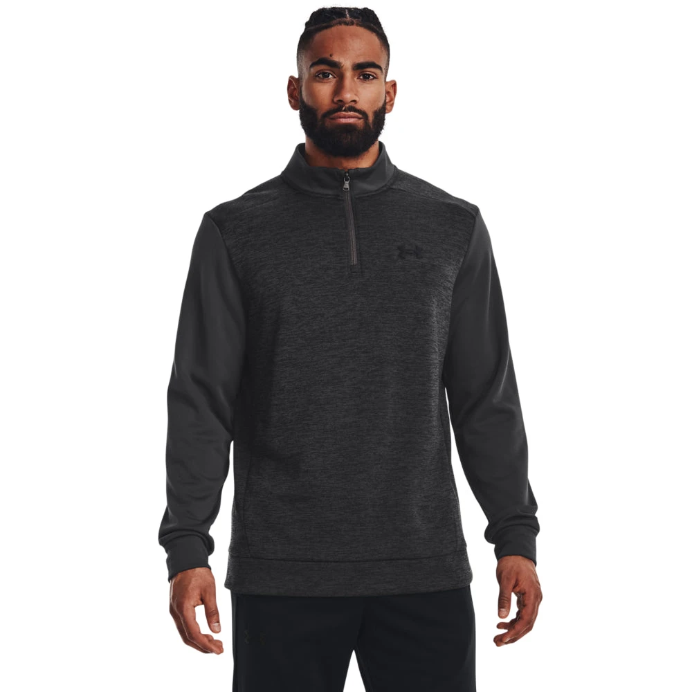 'Under Armour' Men's Fleece Twist 1/4 Zip - Jet Grey 1 'Under Armour' Men's Fleece Twist 1/4 Zip - Jet Grey