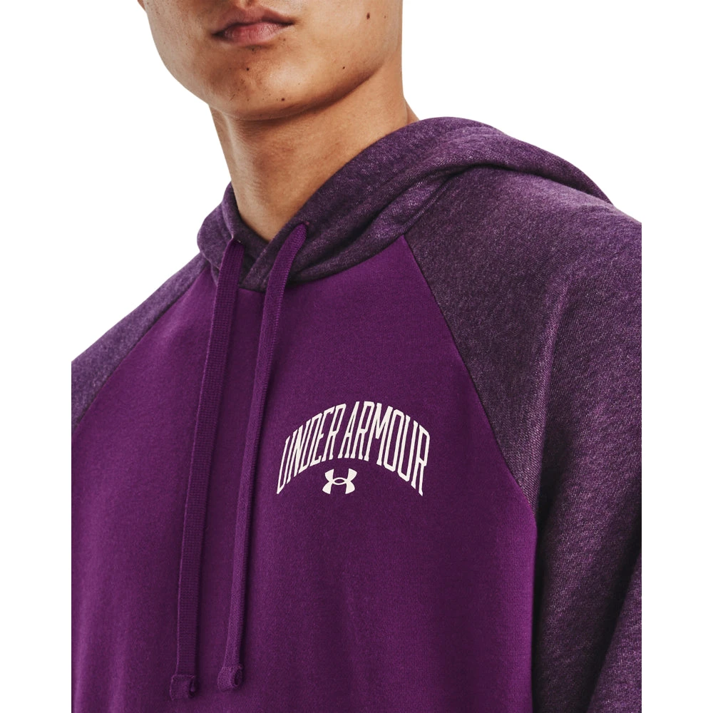 'Under Armour' Men's Rival Fleece Wordmark Colorblock Hoodie - Rivalry 2 'Under Armour' Men's Rival Fleece Wordmark Colorblock Hoodie - Rivalry - Image 2