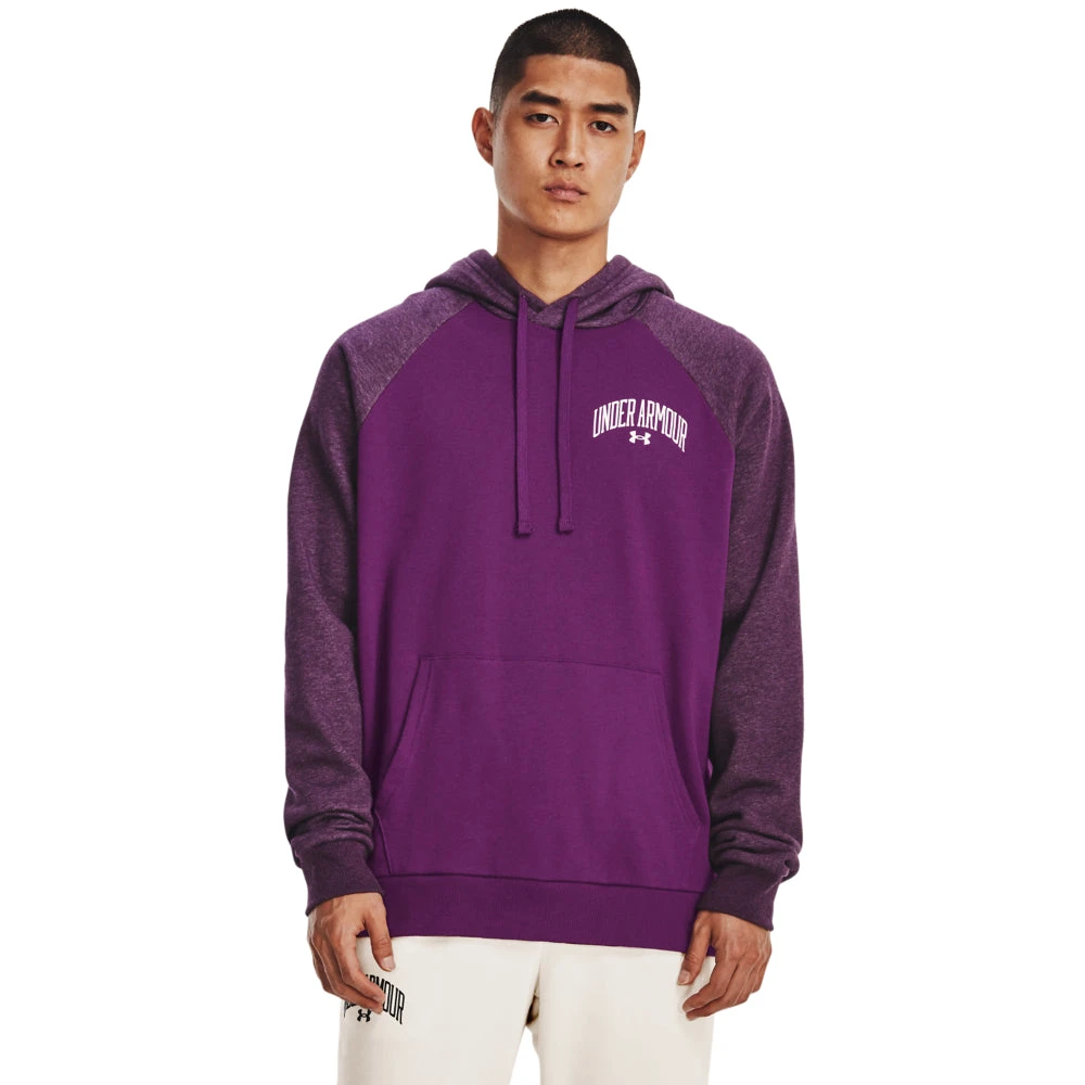 'Under Armour' Men's Rival Fleece Wordmark Colorblock Hoodie - Rivalry 1 'Under Armour' Men's Rival Fleece Wordmark Colorblock Hoodie - Rivalry